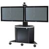 Video Furniture Int'l Package D - Dual Monitor Mount and  Monitor Cart for 32