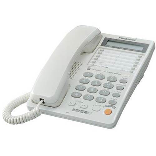 zanger matig Klein KX-TS208-W | Panasonic 2-Line Corded w/ Speakerphone and LCD (White) |  Panasonic
