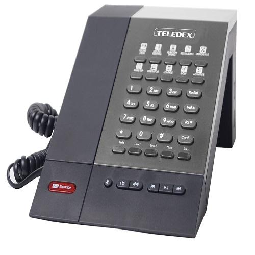 Teledex 2-Line Analog Corded Phone