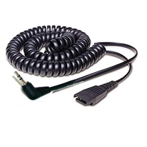 2m coiled cord wtih 2.5mm plug 8800-01-46   -COILED VERSION-